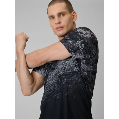 4f pánske tričko TSHIRT FNK M1787-25A-GREY ALLOVER