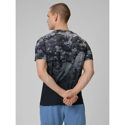 4f pánske tričko TSHIRT FNK M1787-25A-GREY ALLOVER