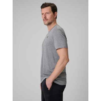 4f pánske tričko TSHIRT FNK M2140-25M-GREY MELANGE