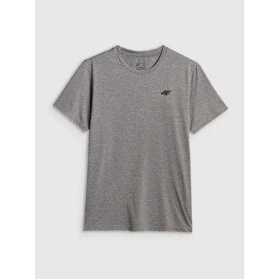 4f pánske tričko TSHIRT FNK M2140-25M-GREY MELANGE