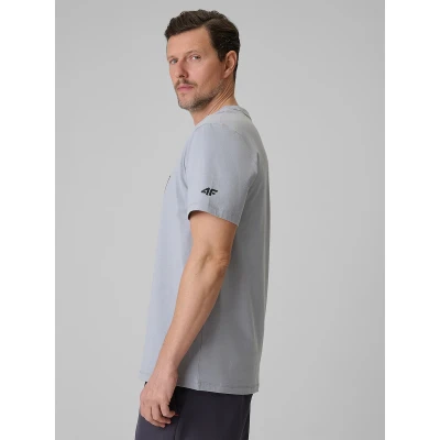 4f pánské tričko TSHIRT M2662-27S-COLD LIGHT GREY