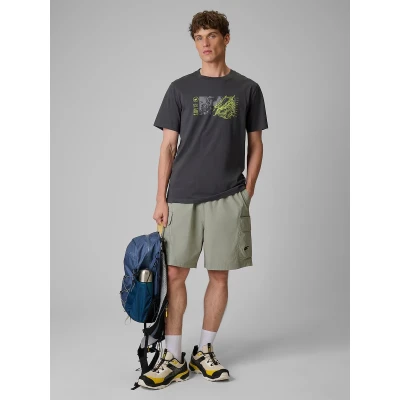 4f pánské tričko TSHIRT M2823-22S-ANTHRACITE