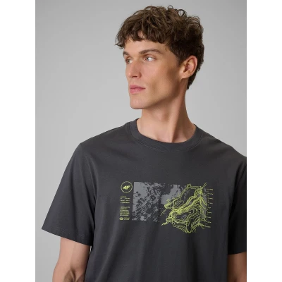 4f pánské tričko TSHIRT M2823-22S-ANTHRACITE