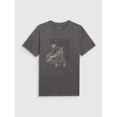 4f pánské tričko TSHIRT M2825-24S-MIDDLE GREY