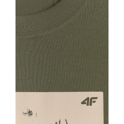 4f pánské tričko TSHIRT M2825-43S-KHAKI