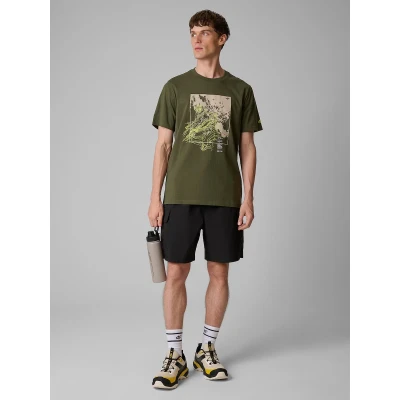 4f pánské tričko TSHIRT M2825-43S-KHAKI