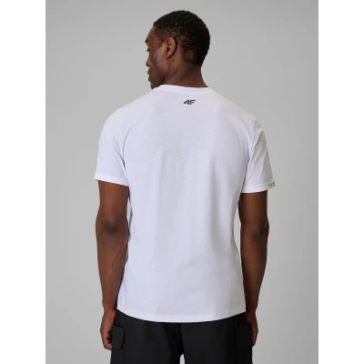 4f pánské tričko TSHIRT M3322-10S-WHITE