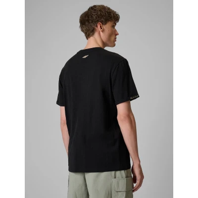 4f pánské tričko TSHIRT M3322-20S-DEEP BLACK