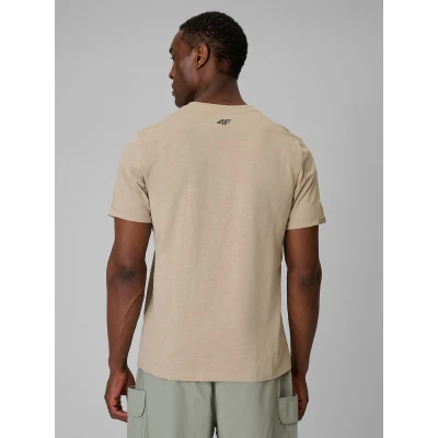 4f pánské tričko TSHIRT M3322-83S-BEIGE