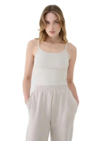 4f dámské tílko SLEEVELESS F127-83S-BEIGE