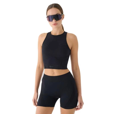 4f dámské tílko SLEEVELESS FNK F707-RAW24TFSLF707-20S-DEEP BLACK