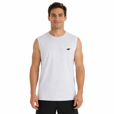 4f pánské tílko SLEEVELESS M306-10S-WHITE