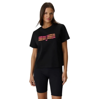 4f dámské tričko TSHIRT F2720-20S-DEEP BLACK 4f dámské tričko TSHIRT F2720-20S-DEEP BLACK