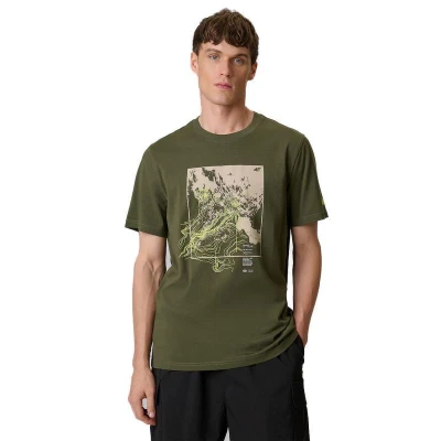 4f pánské tričko TSHIRT M2825-43S-KHAKI