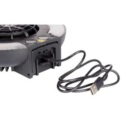 Abbey Camp Monserrat kempingová lampa s větrákem