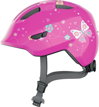 Abus Smiley 3.0 Pink Butterfly M dětská cyklistická přilba