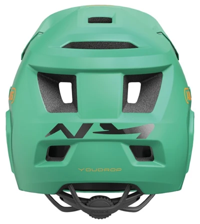 Abus YouDrop FF Sage Green S dětská celoobličejová cyklistická přilba