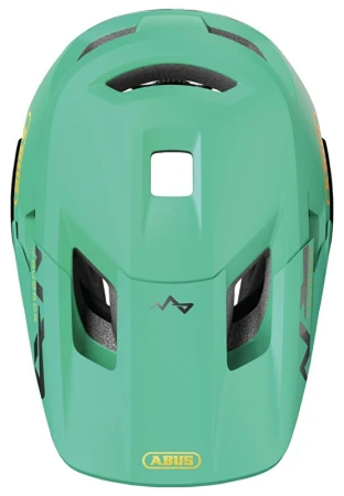 Abus YouDrop FF Sage Green S dětská celoobličejová cyklistická přilba