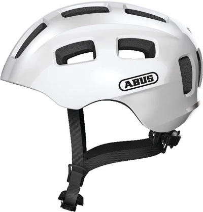 Abus Youn-I 2.0 Pearl White M dětská cyklistická přilba
