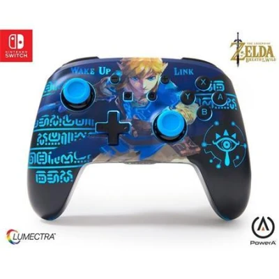 Acco Brands PowerA Vylepšený bezdrátový ovladač pro Nintendo s technologií Lumectra - The Legend of Zelda - Wake Up Link