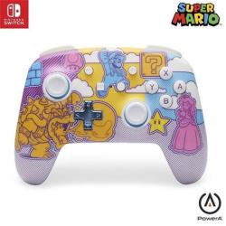 Acco Brands PowerA Vylepšený bezdrátový ovladač pro Nintendo - Super Mario Mushroom Kingdom Pop Art