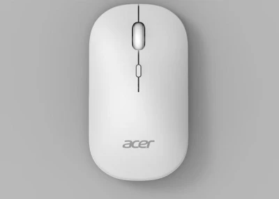Acer Bezdrátová myš s duálním režimem (2.4 GHz a Bluetooth 5.2), 4 tlačítka, AMR130, bílá