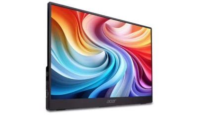 Acer LCD PM191QEbmiuux 18,5" IPS LED, 1920x1080, 1xHDMI + 2xType-C + Audio Out, repro 1,5Wx2, VESA 75x75, Black-přenosný monitor