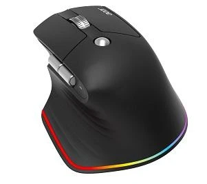 Acer Smart Fit Vertical Mouse - Black, Wireless RF 2.4GHz + BT (2x) + USB, vertikální (pro praváky), citlivost 8000 DPI Acer Smart Fit Vertical Mouse - Black, Wireless RF 2.4GHz + BT (2x) + USB, vertikální (pro praváky), citlivost 8000 DPI