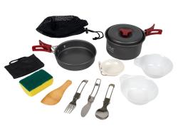 Acra C20 camping set nádobí alluminium pro 1-2 osoby Acra C20 camping set nádobí alluminium pro 1-2 osoby