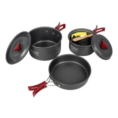 Acra C21 camping set nádobí alluminium pro 2-3 osoby