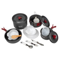 Acra C22 camping set nádobí alluminium pro 3-4 osoby Acra C22 camping set nádobí alluminium pro 3-4 osoby