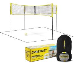 Acra Crossnet sada - 4 rohové sítě, tyče, volejbalový míč Acra Crossnet sada - 4 rohové sítě, tyče, volejbalový míč