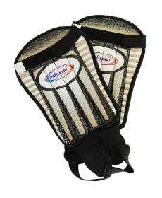 Acra Fotbalové chrániče holení F9101 vel. L bílé