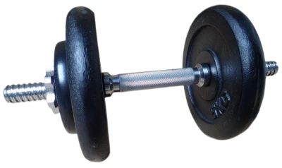 ACRA Jednoruční nakládací činka 15 kg - 25 mm - černá ACRA Jednoruční nakládací činka 15 kg - 25 mm - černá