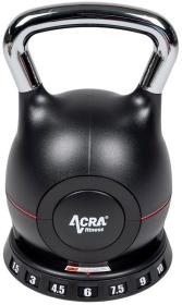 Acra Kettlebell nové generace 7v1 - nastavitelný, 1,5 - 10 kg Acra Kettlebell nové generace 7v1 - nastavitelný, 1,5 - 10 kg