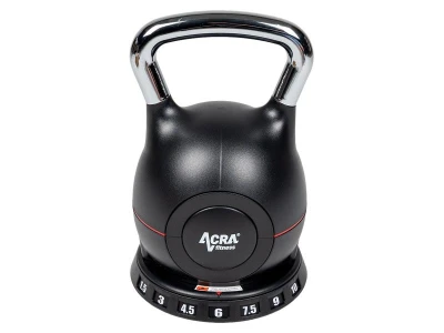 Acra Kettlebell nové generace 7v1 - nastavitelný, 1,5 - 10 kg