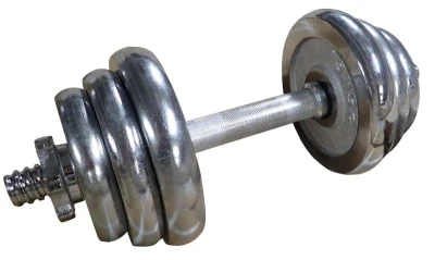 ACRA Činka nakládací, jednoruční, chromová 12 kg - 25 mm ACRA Činka nakládací, jednoruční, chromová 12 kg - 25 mm
