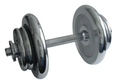 ACRA Nakládací činka jednoruční, chromová 17 kg - 25 mm ACRA Nakládací činka jednoruční, chromová 17 kg - 25 mm