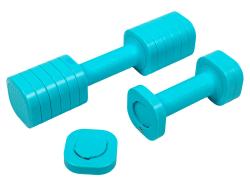 Acra nastavitelná činka LADY 2-5 lb – set 2 ks v balení celkem 4,66 Kg