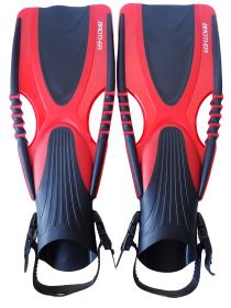 ACRA Ploutve Delta roztahovací s páskem 36/40 - červené