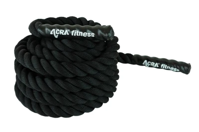 Acra Posilovací lano černé 9m x 38mm