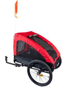 Bellelli Prívesný vozík za bicykel pre domáce zvieratá červený