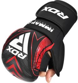 Acra RDX Rukavice grapplingové Shooter schváleno IMMAF červené vel. L