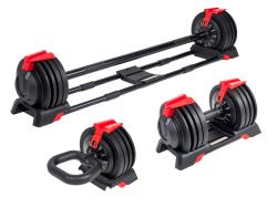 Acra Sada nastavitelných činek 24 kg, 3v1