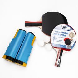 Acra set na stolní tenis, 2 rakety, míčky a síť Acra set na stolní tenis, 2 rakety, míčky a síť