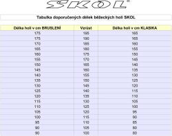 Acra SKOL Hole běžecké 140cm hůlky na běžky 1 pár