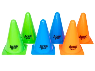 Acra Tréninkový kužel 6ks 18cm - různé barvy