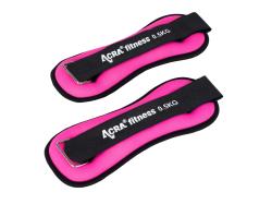 Acra Závaží na zápěstí/kotníky 1,5kg fialová
