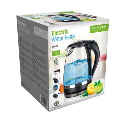Activer Konvice rychlovarná SHADY 1,5l skl./ČER LED 1850-2200W