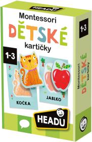ADC HEADU Hra kartičky Montessori Poslech a vyslovování prvních slov
